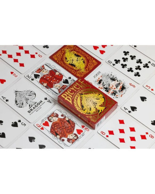 Karte Bicycle - Red Dragon - Playing Cards 