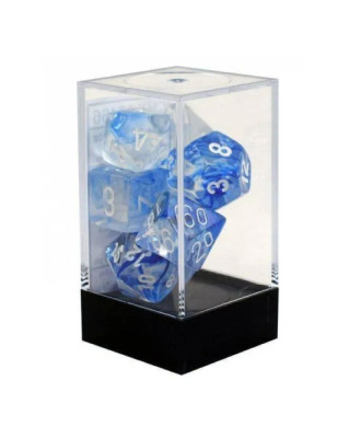 Kockice Chessex - Polyhedral - Nebula  - Dark Blue & white  (7) 