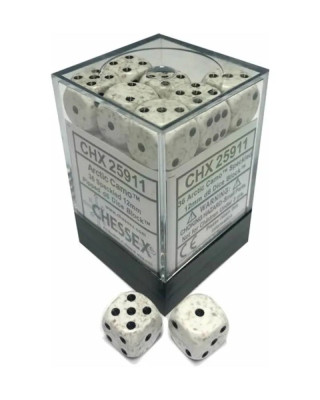 Kockice Chessex - Speckled - Arctic Camo - Dice Block (36) 12mm 