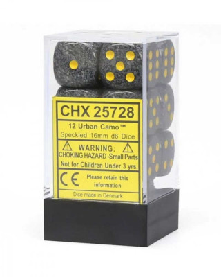 Kockice Chessex - Speckled - Urban Camo - Dice Block 16mm (12)