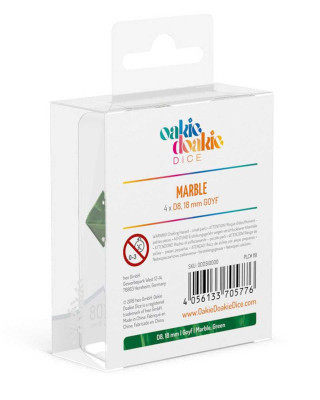 Kockice Oakie Doakie Dice D8 Dice 18 Mm Goyf Marble - Green (4) 