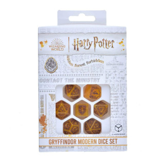 Kockice Q Workshop - Harry Potter - Gryffindor Modern Dice Set - Gold (7) 