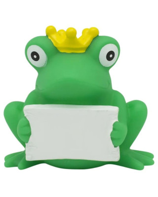 Lilalu Patkica - Frog with greeting sign 