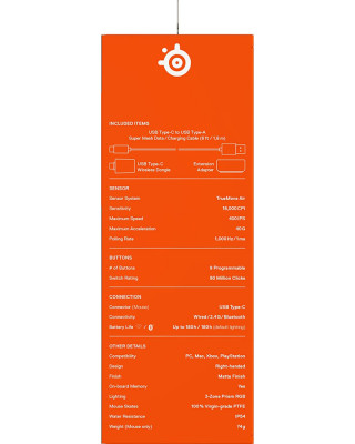 Miš SteelSeries AEROX 5 Wireless - Black 