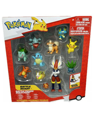 Mini Figure Pokemon - Battle Ready - 10 Figures 