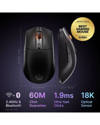 Miš SteelSeries RIVAL 3 Wireless V2 