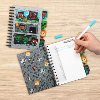 Sveska Minecraft - Notebook with Dividers 