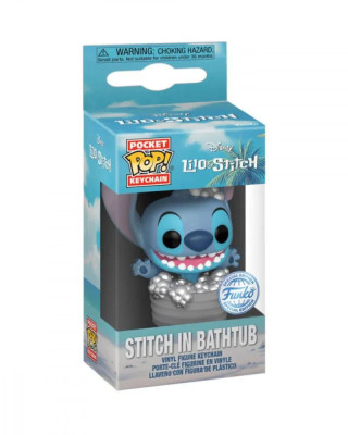 Privezak Pocket POP! - Disney - Lilo & Stitch - Stitch in Bathtub 