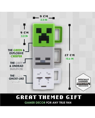 Šolja Paladone Minecraft - Set of 3 Stacking Mugs 