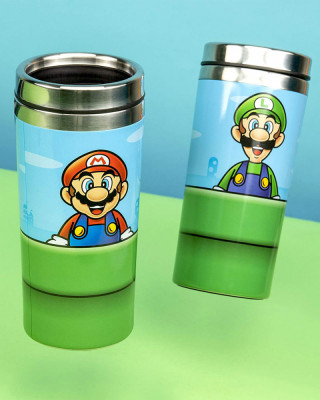 Čaša Paladone Super Mario - Warp Pipe - Travel Mug 