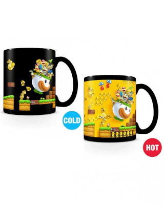 Šolja Super Mario - Gold Coin Rush - Heat Changing Mug 