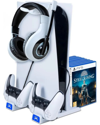 Stalak za PlayStation 5 konzolu i punjač za DualSense kontrolere BigBen 