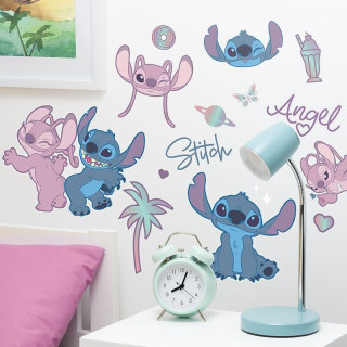 Naljepnice Paladone - Stitch & Angel Wall Stickers 