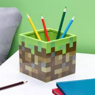 Držač Za Olovke Paladone - Minecraft - Grass Block - Pen And Plant Pot 