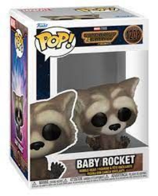 Bobble Figure Marvel Guardians Of The Galaxy 3  Pop! Baby Rocket 1208 