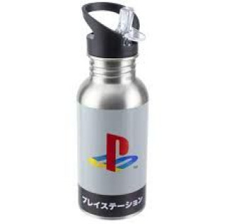 Boca Paladone Playstation Heritage - Metal Water Bottle with Straw 