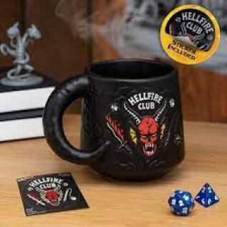 Šolja Paladone Stranger Things - Hellfire Club - Demon Embossed Mug 