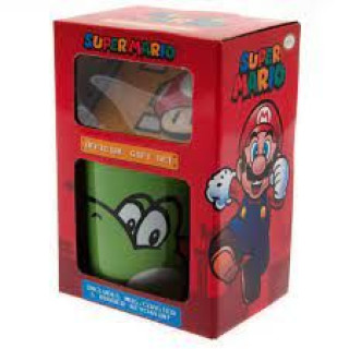 Gift Set Super Mario - Yoshi - Mug, Coaster & Keychain 