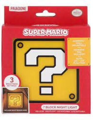 Lampa Paladone Super Mario Bros - Question Block Night Light 