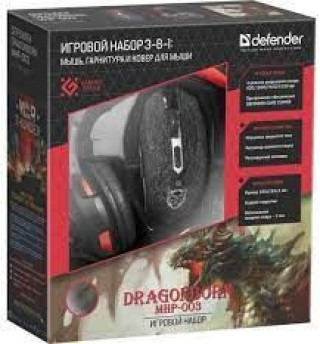 Defender Gaming Combo - Dragonborn Mhp-003 (miš + Slušalice + Podloga) 