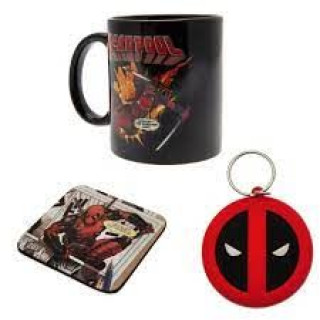 Set Deadpool - Gift Set - Mug, Coaster & Keychain 