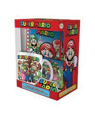 Gift Set - Super Mario - Mug, Coaster & Keychain 