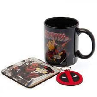 Set Deadpool - Gift Set - Mug, Coaster & Keychain 