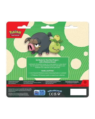 Board Game Pokemon - TCG - Back To School Eraser Blister 