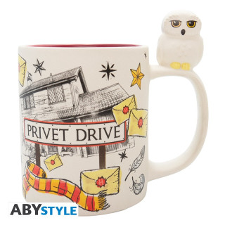 Šolja AbyStyle - Harry Potter - Hedwig & Privet Drive 3D 