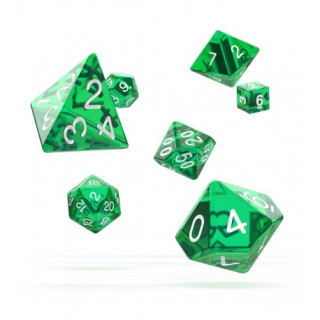 Kockice Oakie Doakie Dice Rpg Set Translucent - Green (7) 