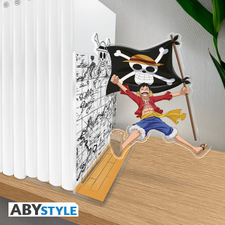 Nalepnice AbyStyle - One Piece - Luffy with his flag Acryl 