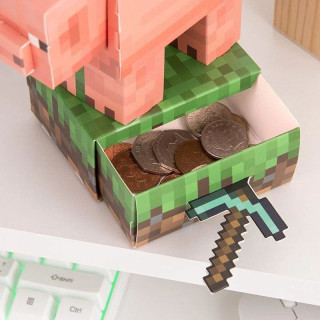 Kasica Paladone Minecraft - Pig - Money Bank - Build Your Own Money Box Kit 