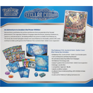 Board Game - Pokemon - TCG Scarlet & Violet 7 - Stellar Crown - Elite Trainer Bo 