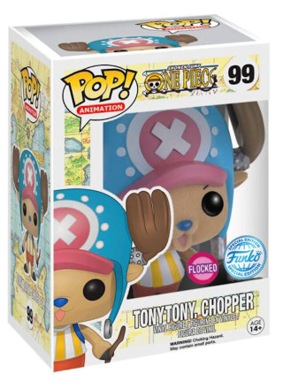 Bobble Figure Anime - One Piece POP! - TonyTony, Chopper (Flocked) 