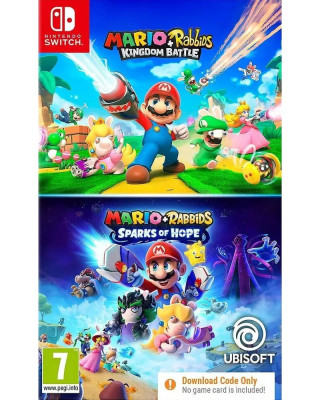 Switch Super Mario and Rabbids Double Pack(Kingdom Battle + Sparks of Hope) - Co 
