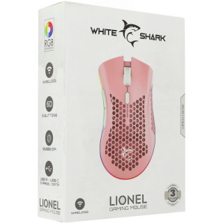 Miš White Shark Lionel - Pink 