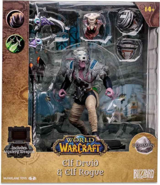 Action Figure World of Warcraft - Elf Druid & Elf Rogue 