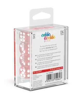 Kockice Oakie Doakie Dice D6 16 mm Speckled - Red (12)