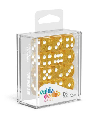 Kockice Oakie Doakie Dice D6 16 mm Speckled - Orange (12)