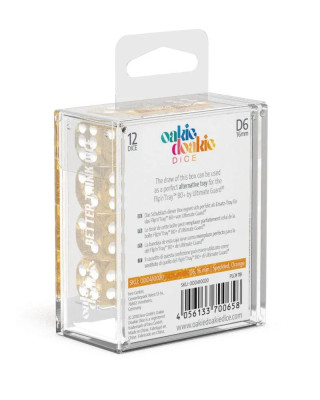 Kockice Oakie Doakie Dice D6 16 mm Speckled - Orange (12)