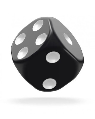Kockice Oakie Doakie Dice D6 16 mm Solid - Black (12)
