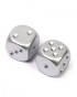 Kockice Chessex - Silver Metallic Dice Pair D6 16mm