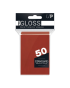 Ultra Pro Gloss Standard Desk Protector Sleeves 50 - Red 