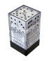 Kockice Chessex - Opaque - White & Black - Dice Block (12) 16mm 