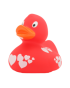 Lilalu Patkica - Red Duck With White Hearts - Rubber Duck 