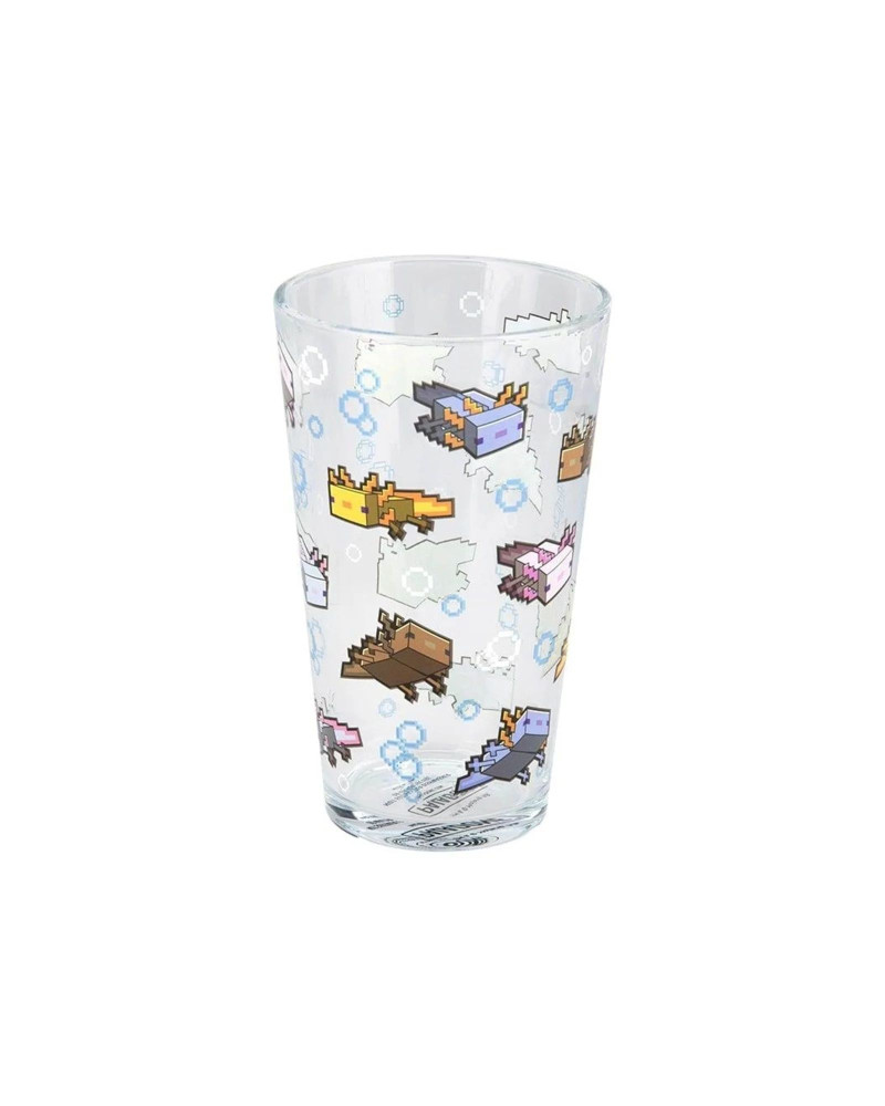 Čaša Paladone Minecraft - Axolotl Glass 