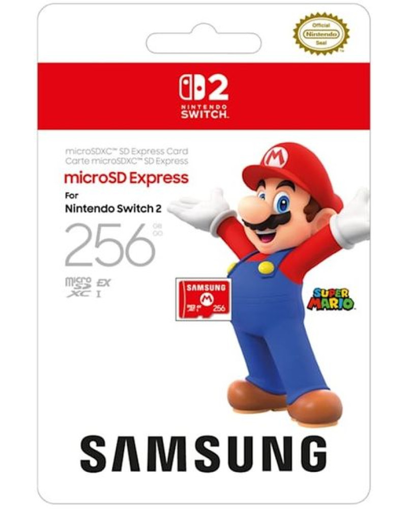 Samsung Memory Card Micro SDXC 256GB - Mario Logo 
