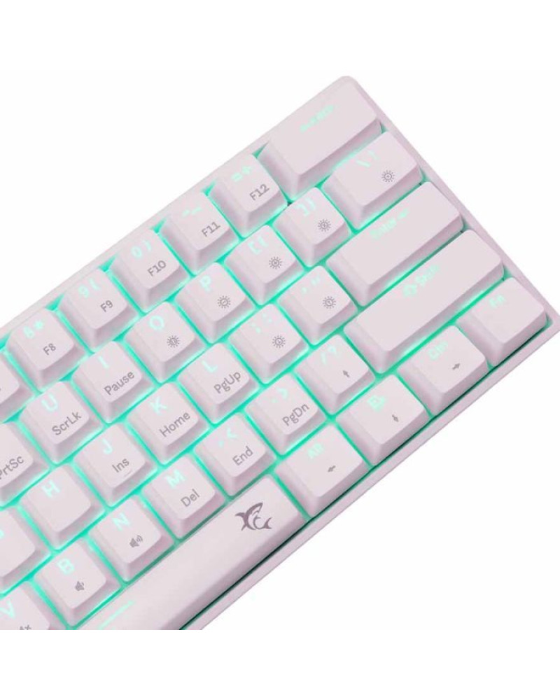 Tastatura White Shark - Shinobi 2 - White - Red switch 