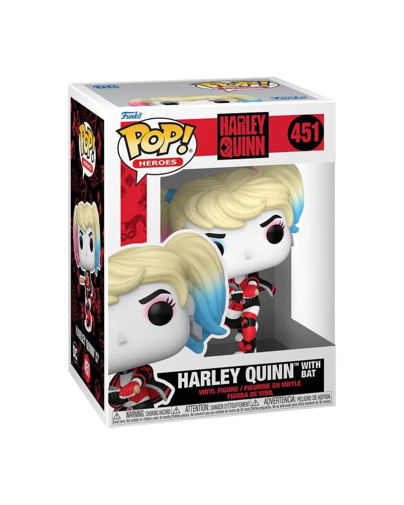 Bobble Figure Heroes - DC Harley Quinn POP! - Harley Quinn with Bat 