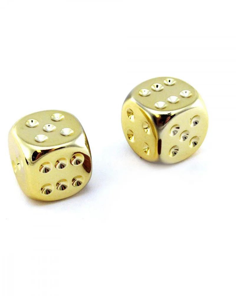 Kockice Chessex - Gold Metallic Dice Pair D6 16mm